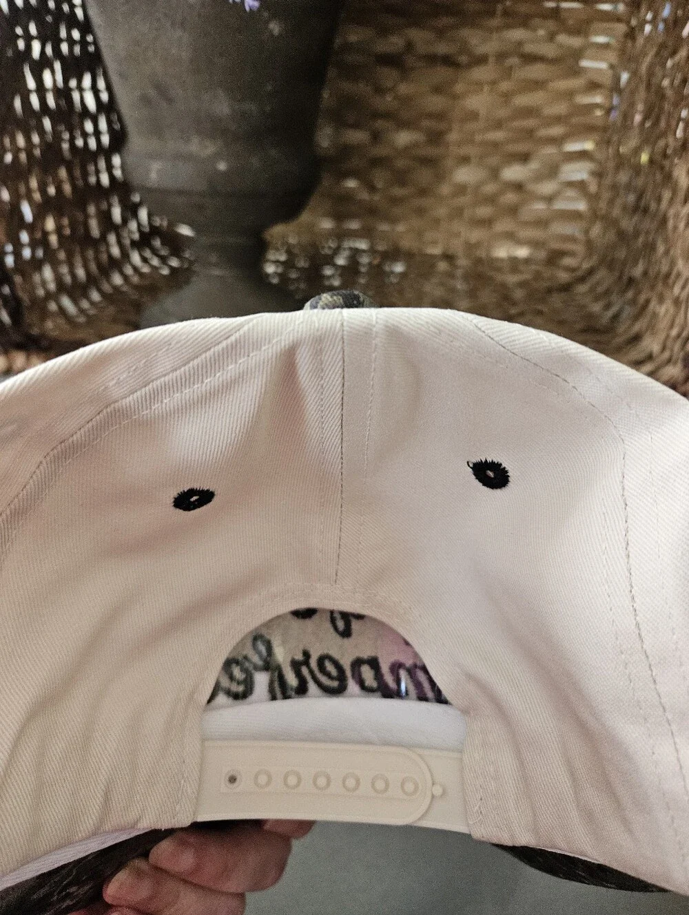 Perfectly Imperfect Ivory and Camouflage Cap